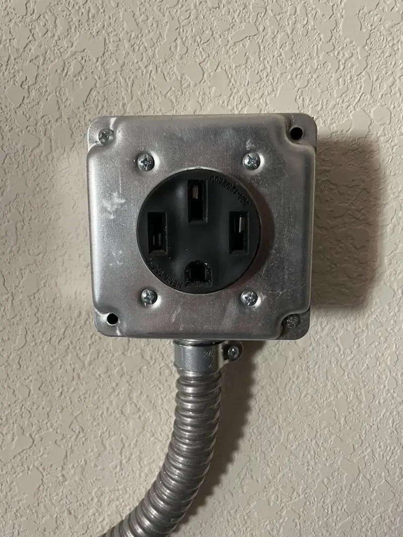 NEMA 14-50 outlet installed for Electrical Panel Upgrade in Ensley